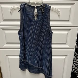 WHBM asymmetrical sleeveless tunic